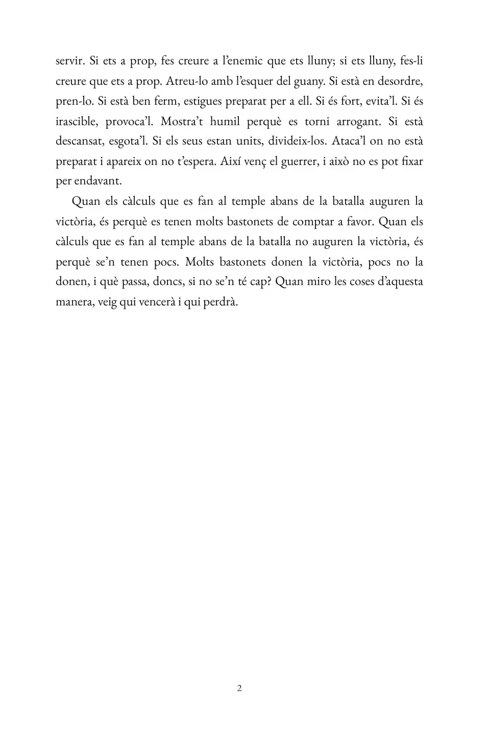 The Art of War in Catalan (L’art de la guerra de Sun Tzu en català)