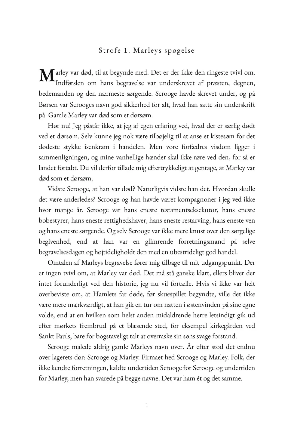 A Christmas Carol in Danish (Et juleeventyr på dansk)