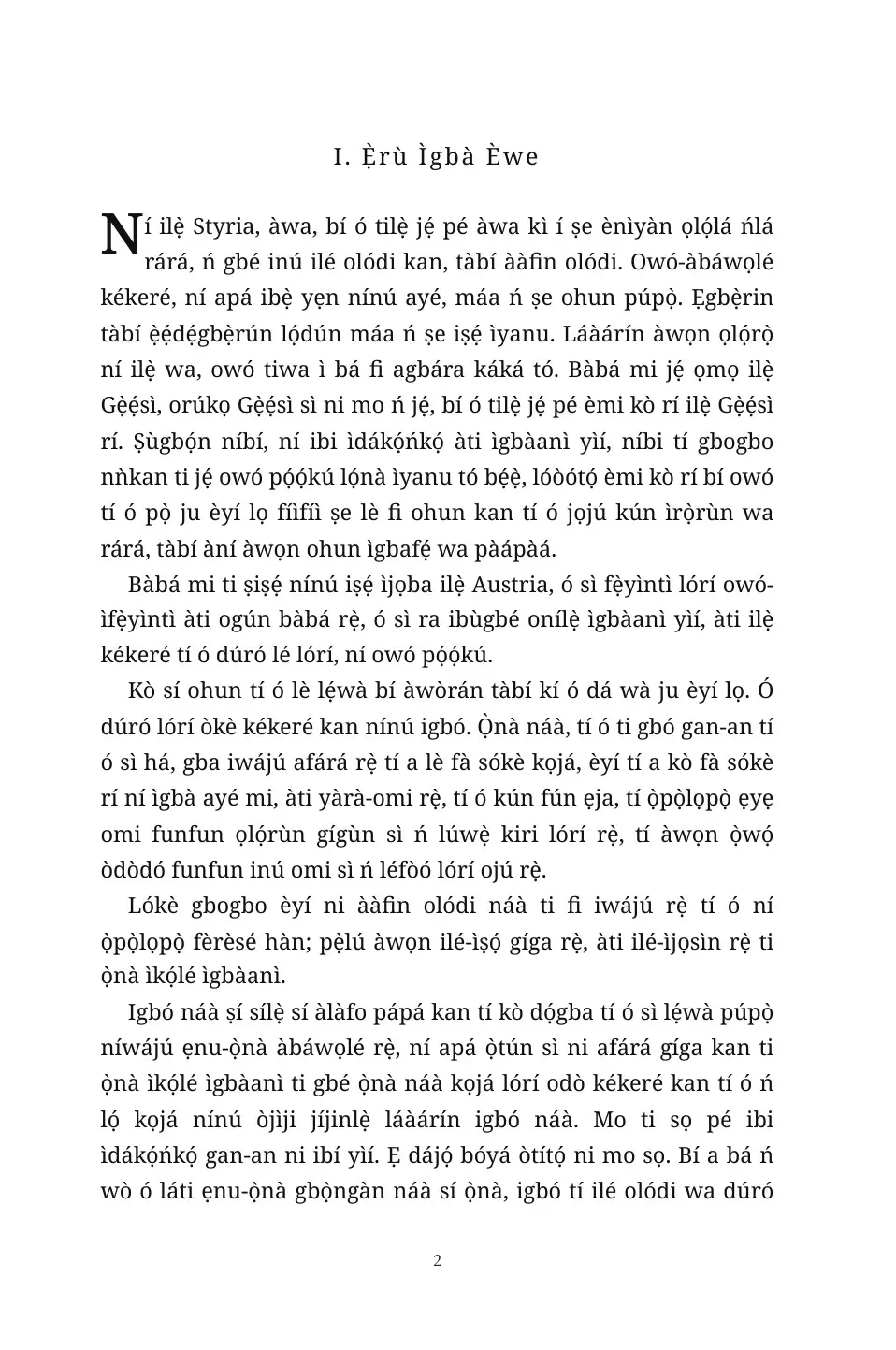 Carmilla in Yoruba (Carmilla ní èdè Yorùbá)