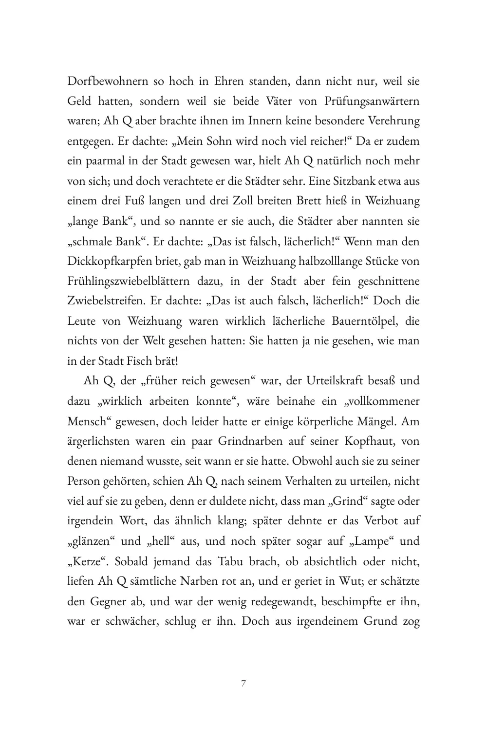 Die wahre Geschichte von Ah Q