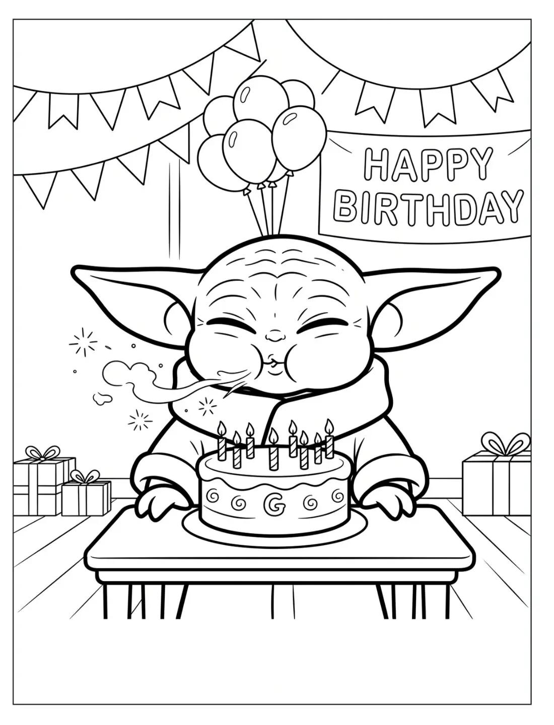 Grogu Coloring Book
