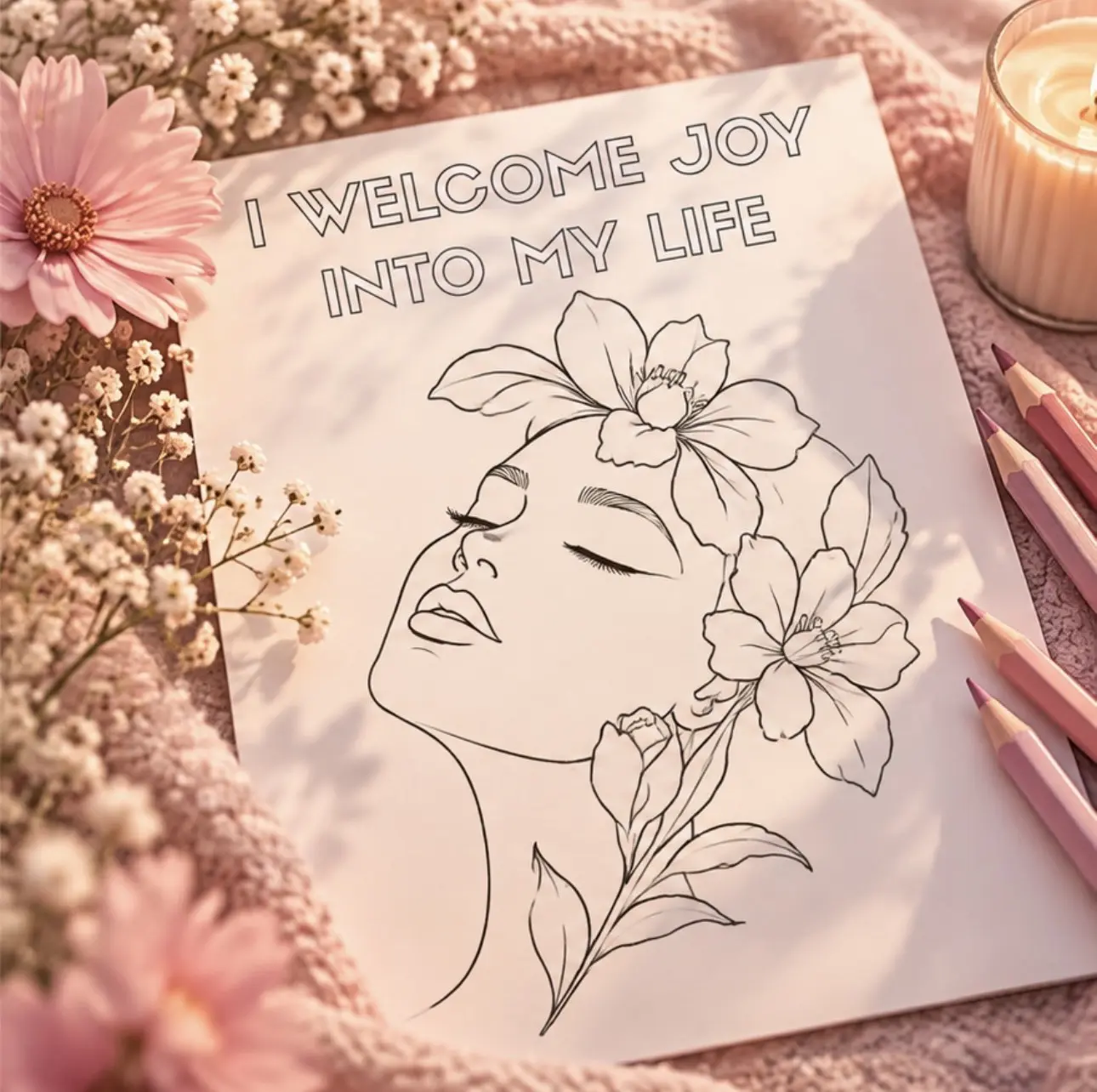 Self Love: An Affirmation Colouring Book