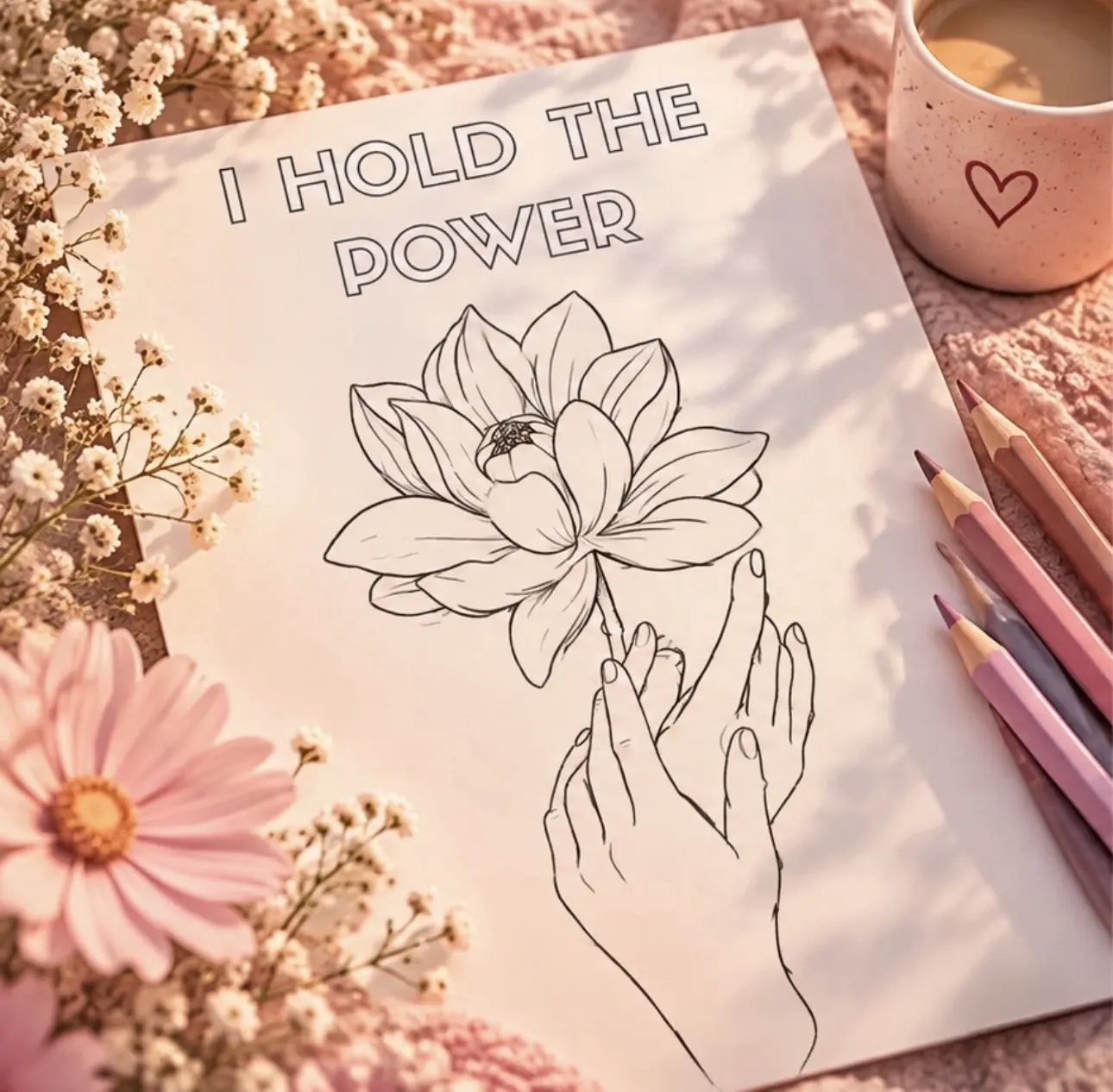 Self Love: An Affirmation Colouring Book