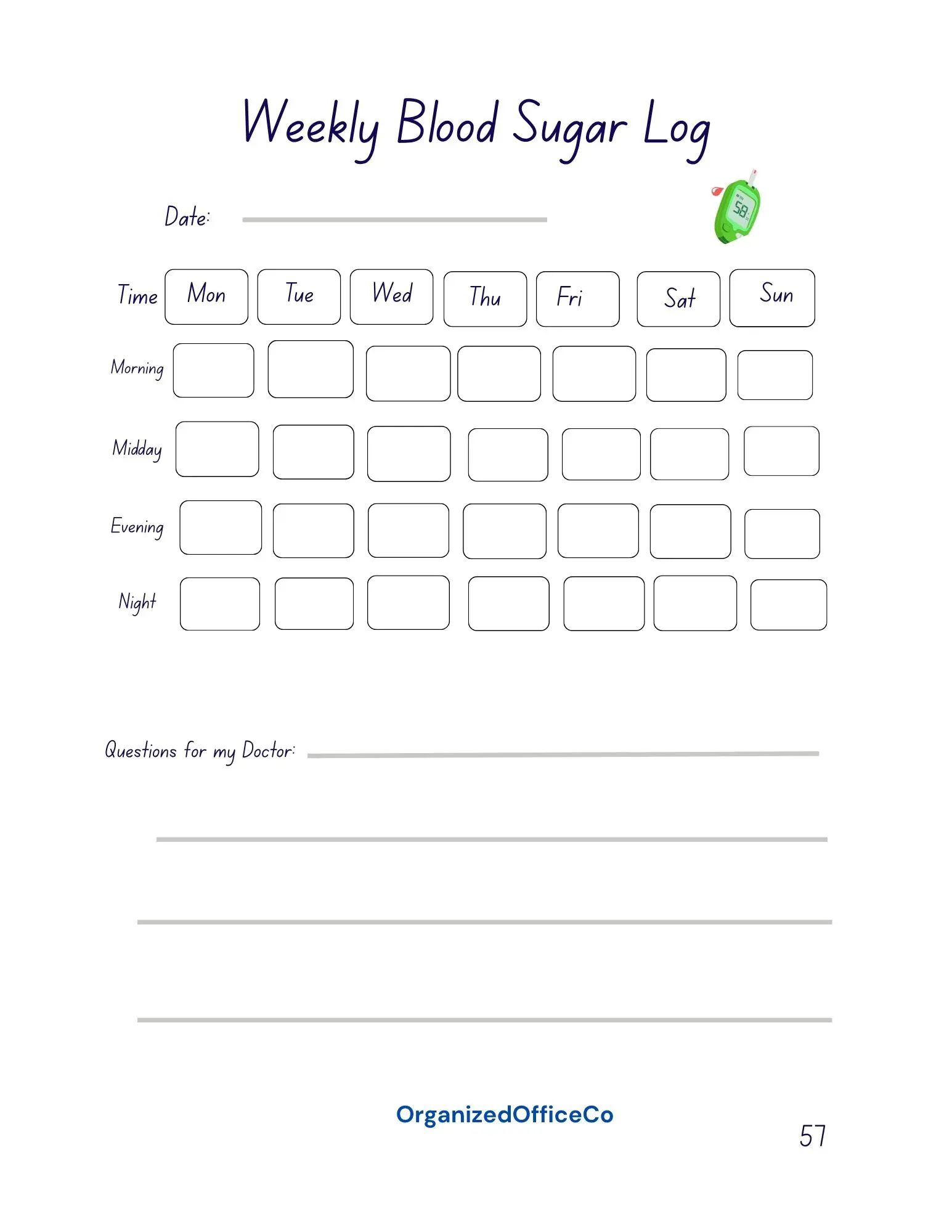 My Diabetes Wellness Journal