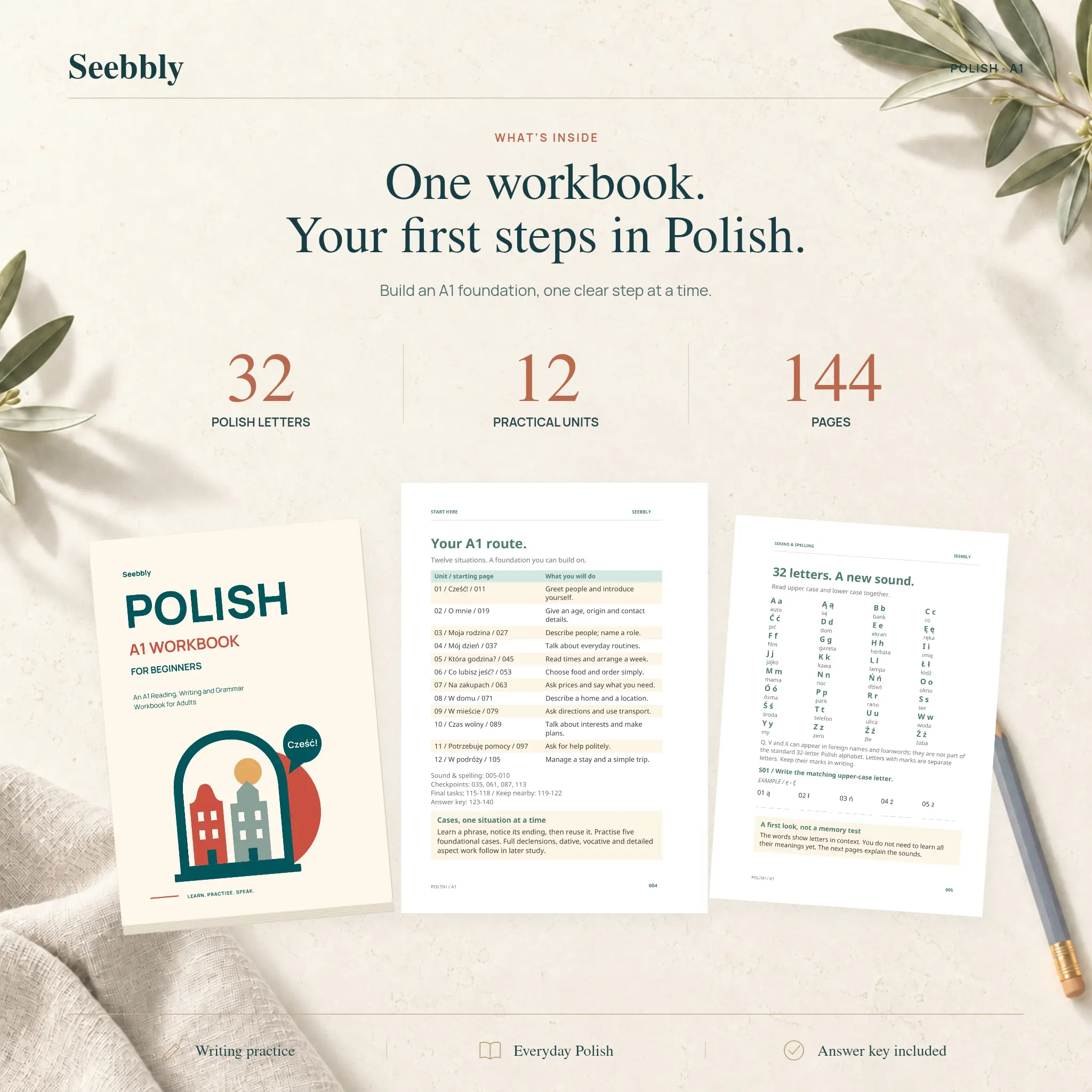 Polish for Beginners: An A1 Reading, Writing and Grammar Workbook for Adults
