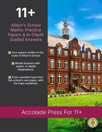 11+ Maths: Alleyn's School