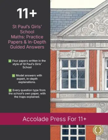11+ Maths: St Paul's Girls' School