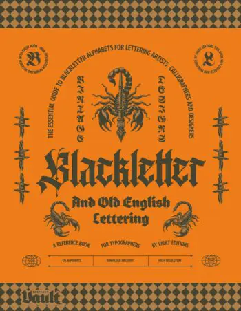 Blackletter and Old English Lettering Reference Book