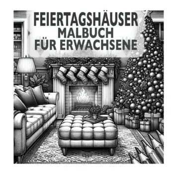Feiertagshäuser Malbuch für Erwachsene