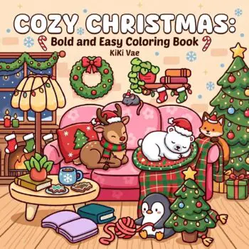 Cozy Christmas: Bold and Easy Coloring Book