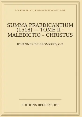 Summa praedicantium (1518), Tome II