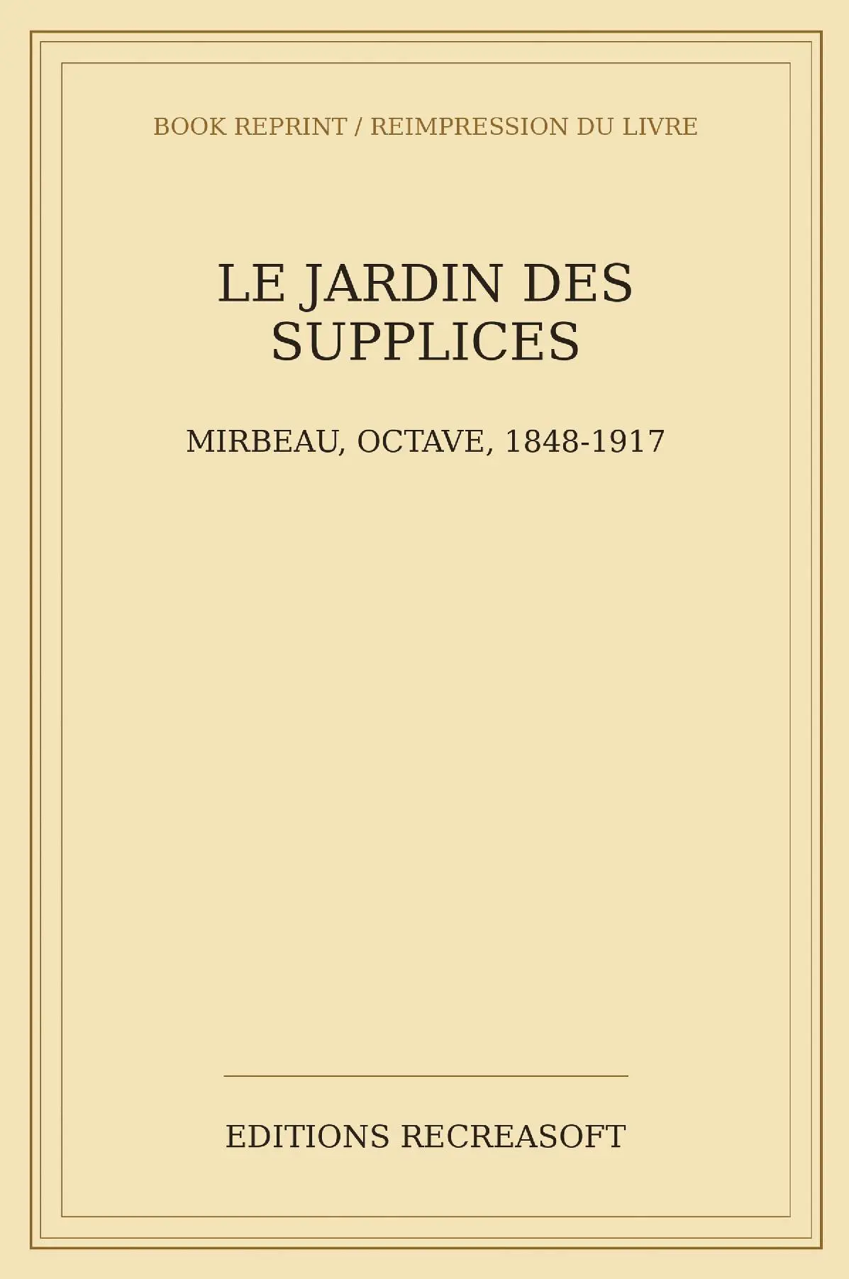Le Jardin des supplices
