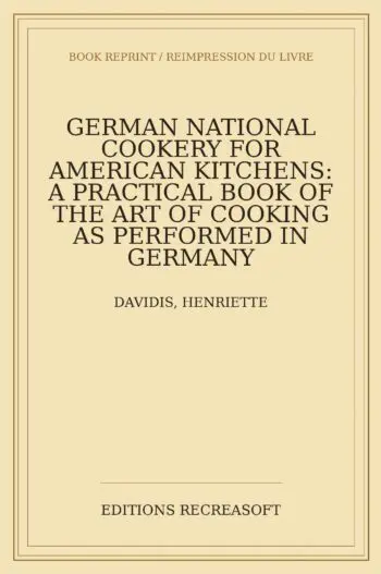 German national cookery for American kitchens