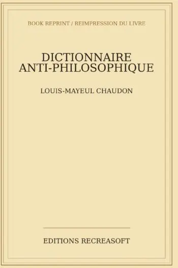 Dictionnaire anti-philosophique (1769)
