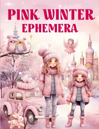Pink Winter Ephemera Book