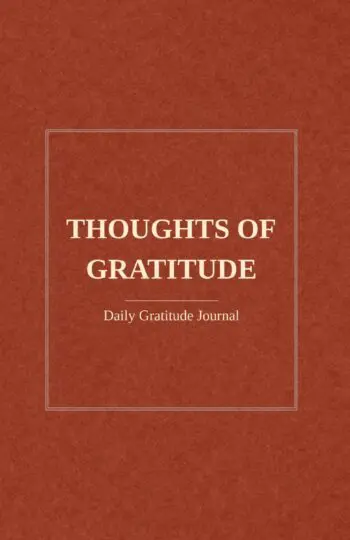 Thoughts Of Gratitude Journal