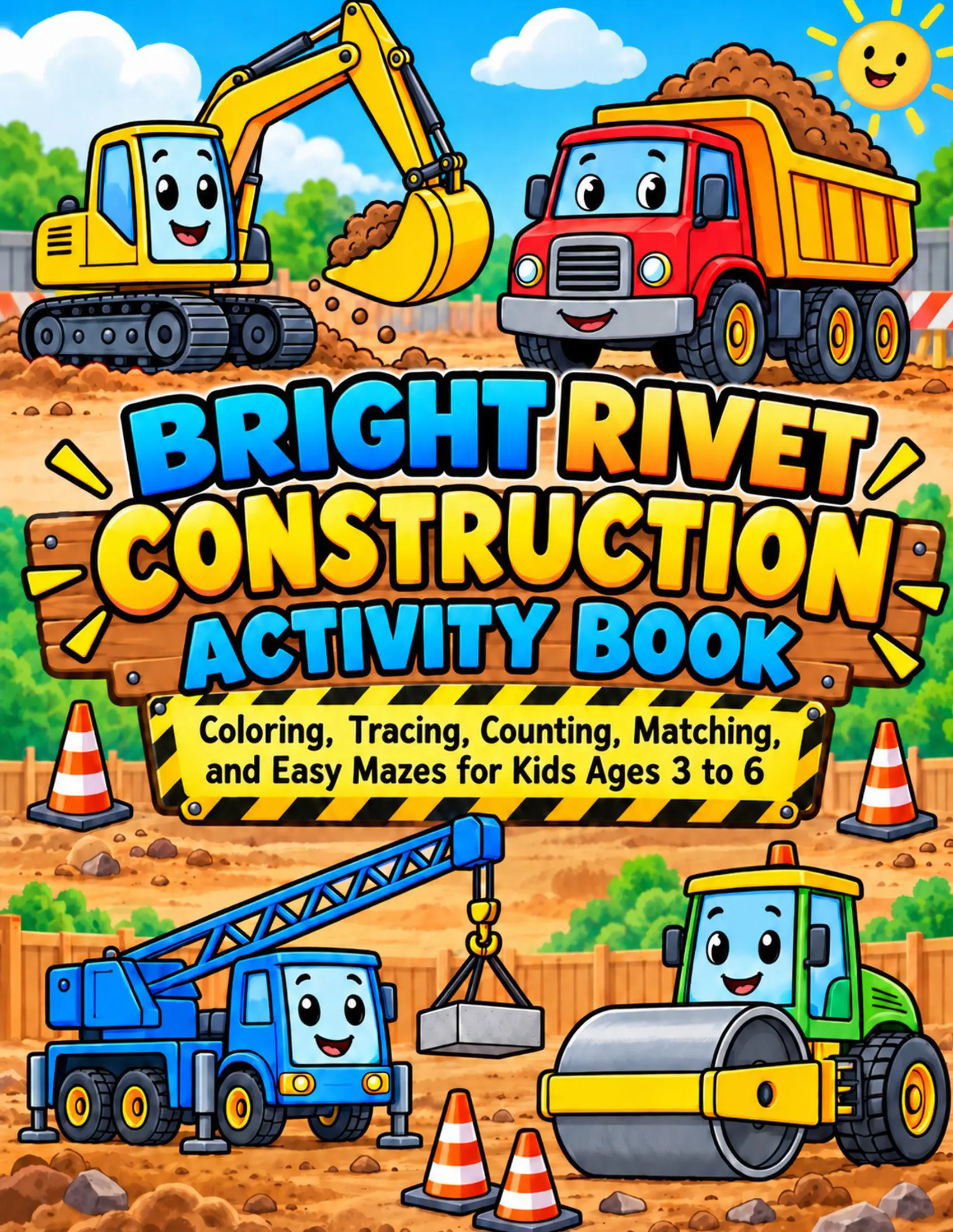 Bright Rivet Construction Activity Book