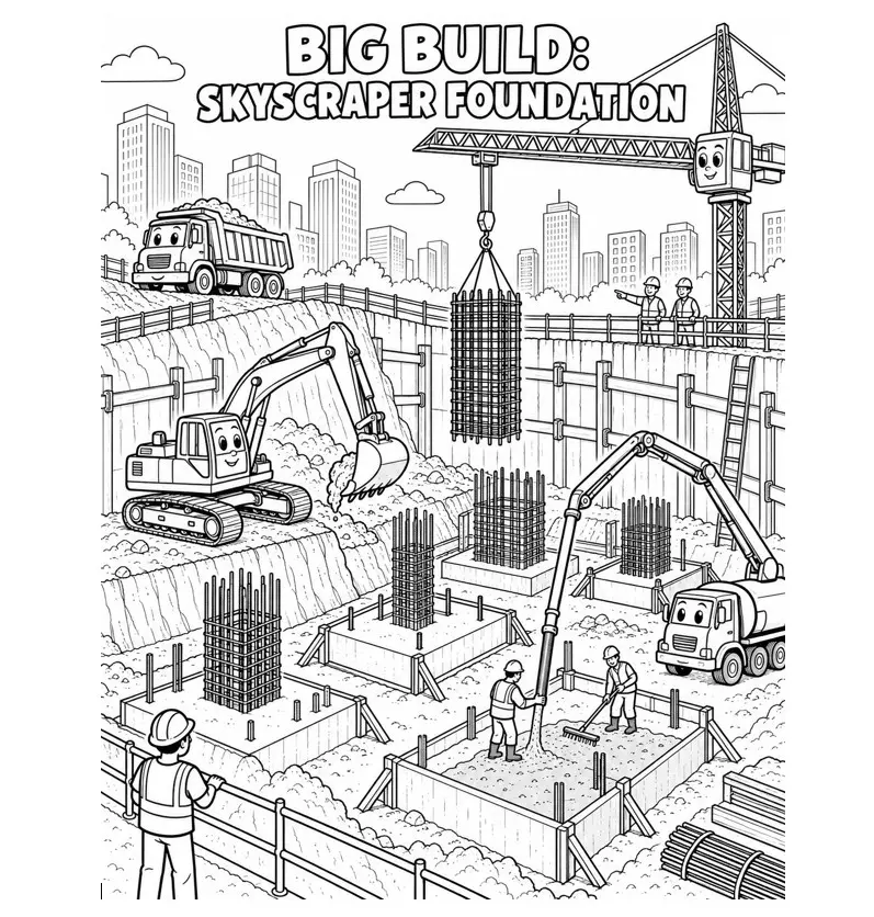 Bright Rivet Construction Activity Book