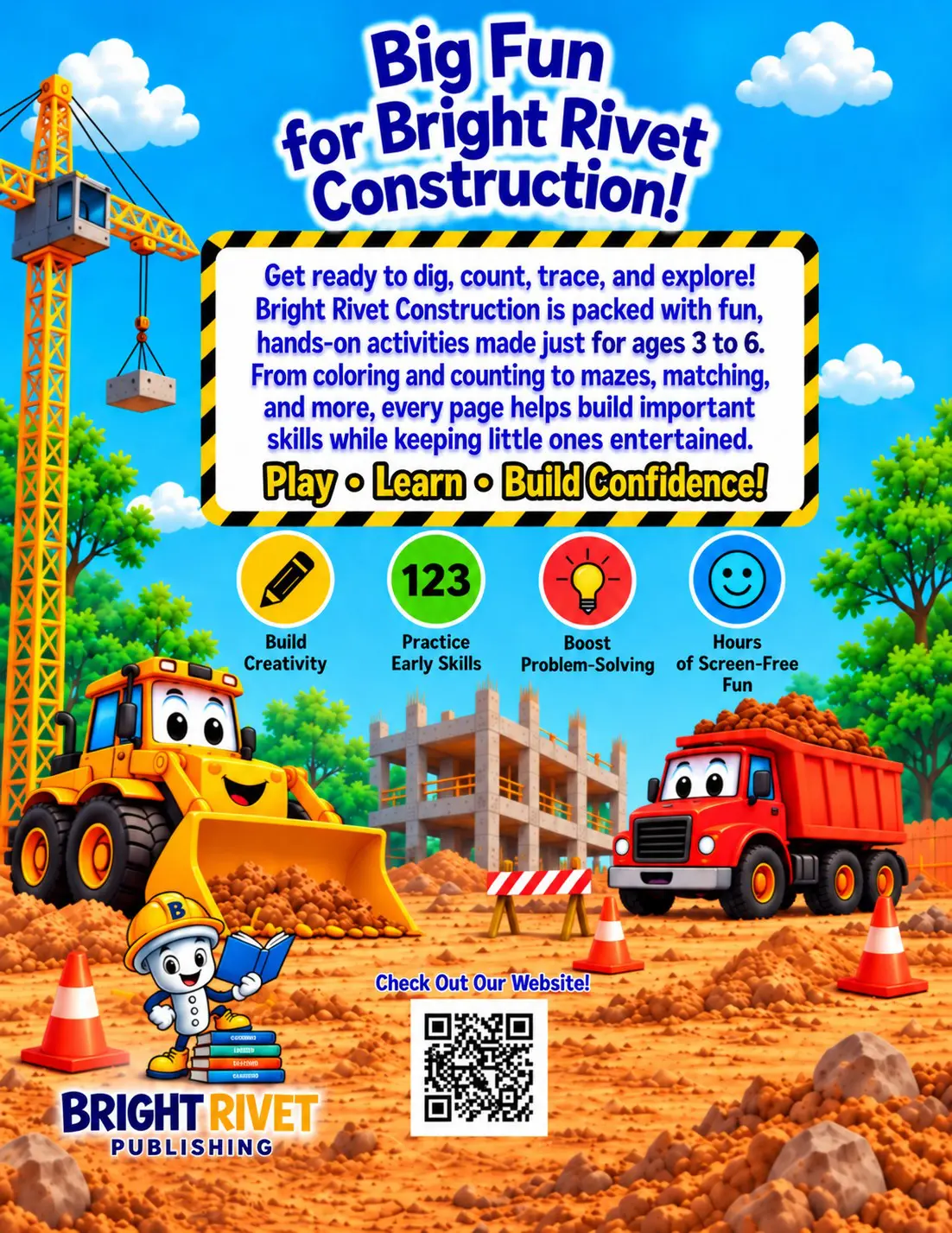 Bright Rivet Construction Activity Book