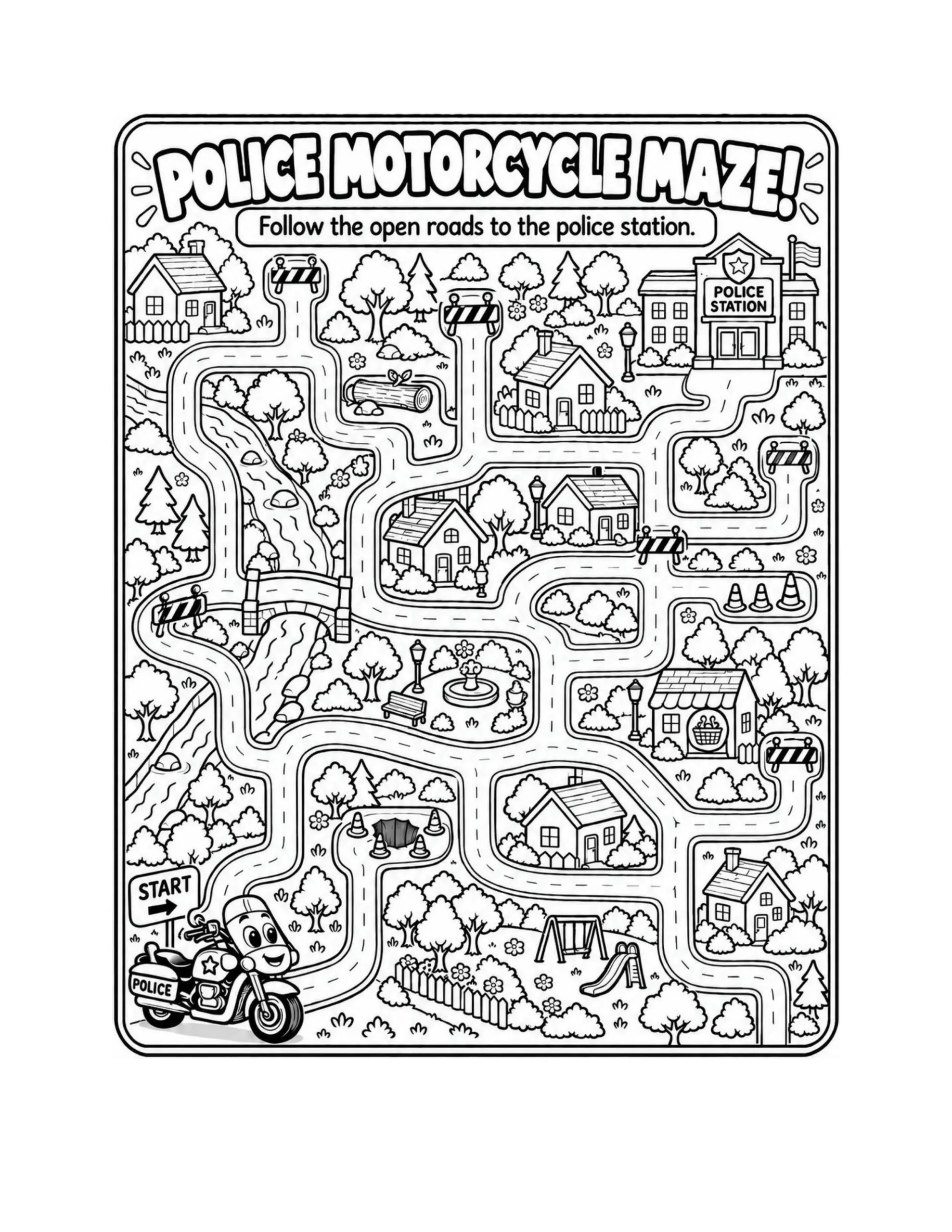 Bright Rivet Emergency and Rescue Vehicles Activity Book