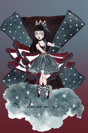 Dance on Air Notebook (6x9 Dot Grid Perfect Bound)