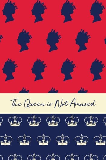 The Queen Is Not Amused (6x9 Lined Spiral Bound Notebook)