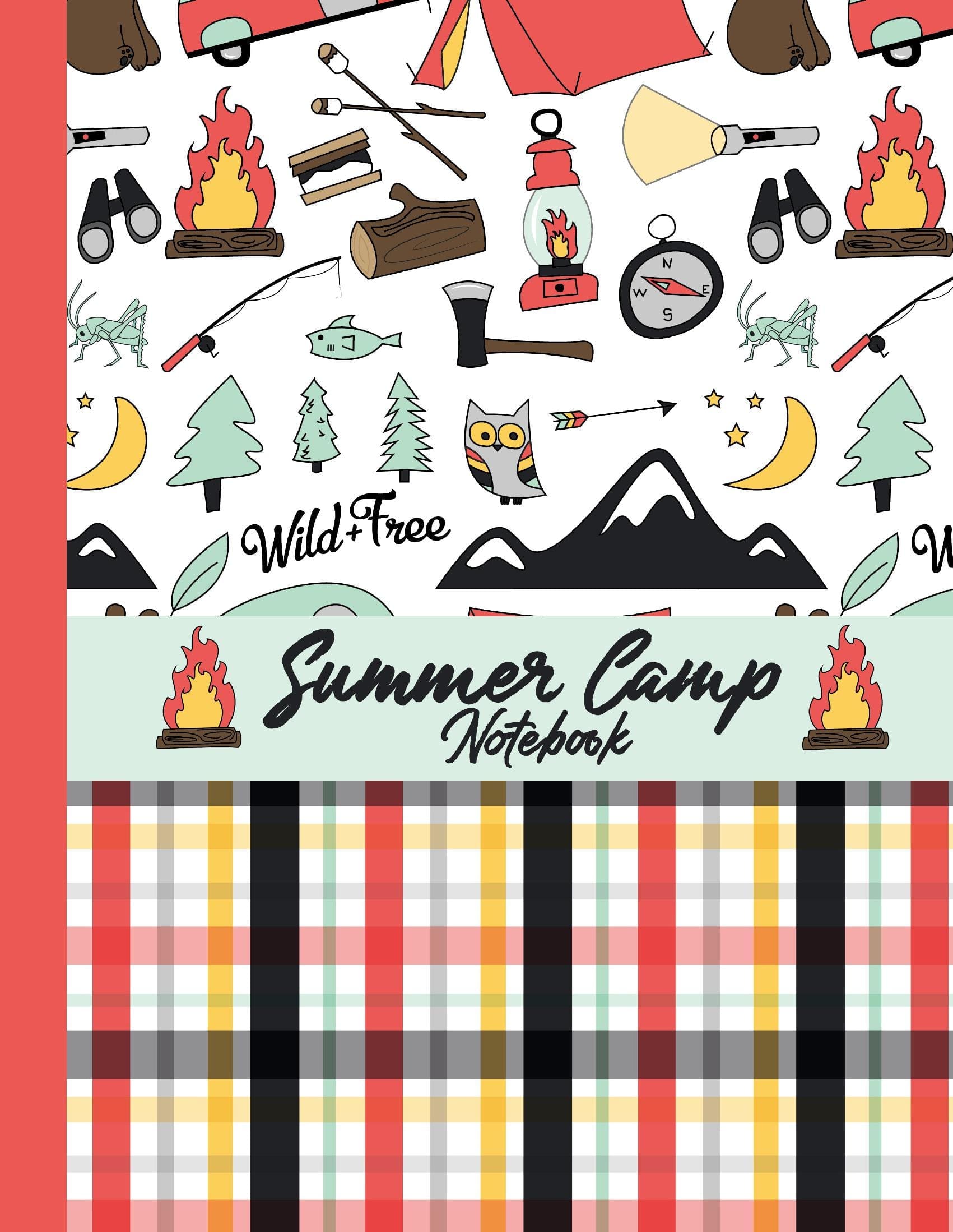 Wild and Free Summer Camp Journal (8.5x11 Lined Perfect Bound)