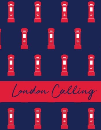 London Calling Notebook (8.5x11 Lined Spiral Bound)