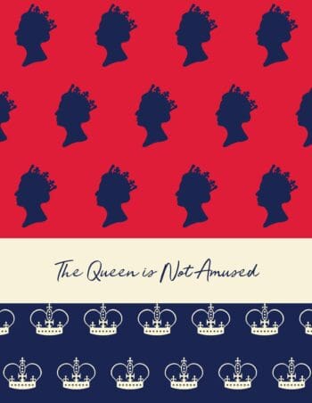 The Queen Is Not Amused Notebook (8.5x11 Lined Perfect Bound)