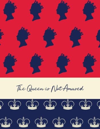 The Queen Is Not Amused Notebook (8.5x11 Lined Spiral Bound)