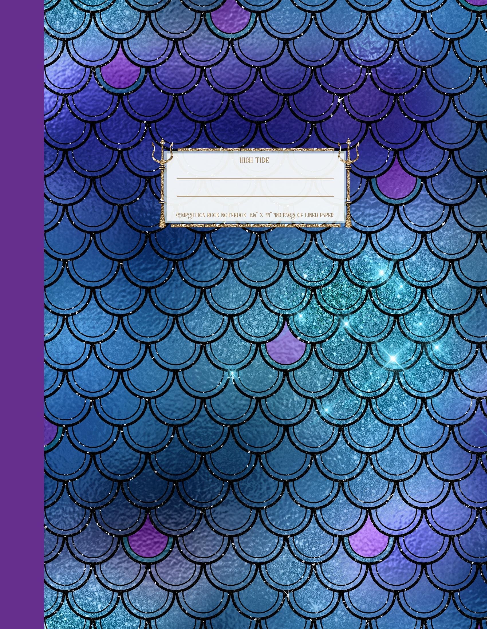 High Tide: Lined Mermaid Composition Book (8.5x11 Perfect Bound)