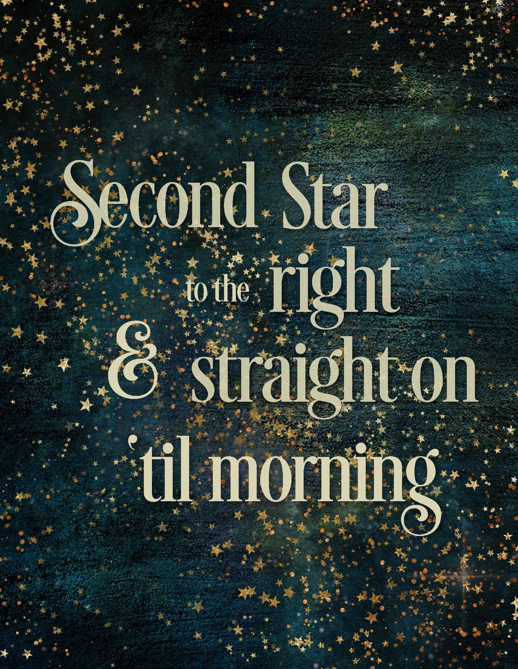 Second Star to the Right Notebook (8.5x11 Dot Grid Perfect Bound)