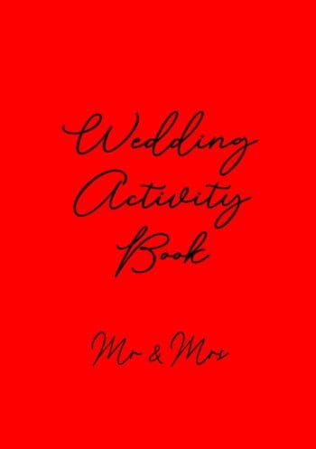 Wedding Activity Book | Mr & Mrs | A5 | 40 Pages | Red