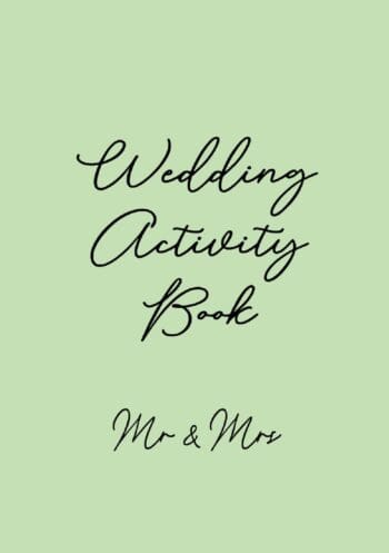 Wedding Activity Book | Mr & Mrs | A5 | 40 Pages | Sage Green