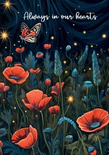 A5 Poppy notebook