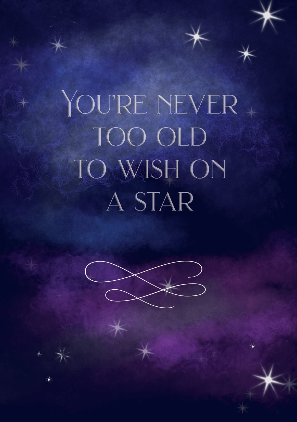 You're never too old to wish on a star