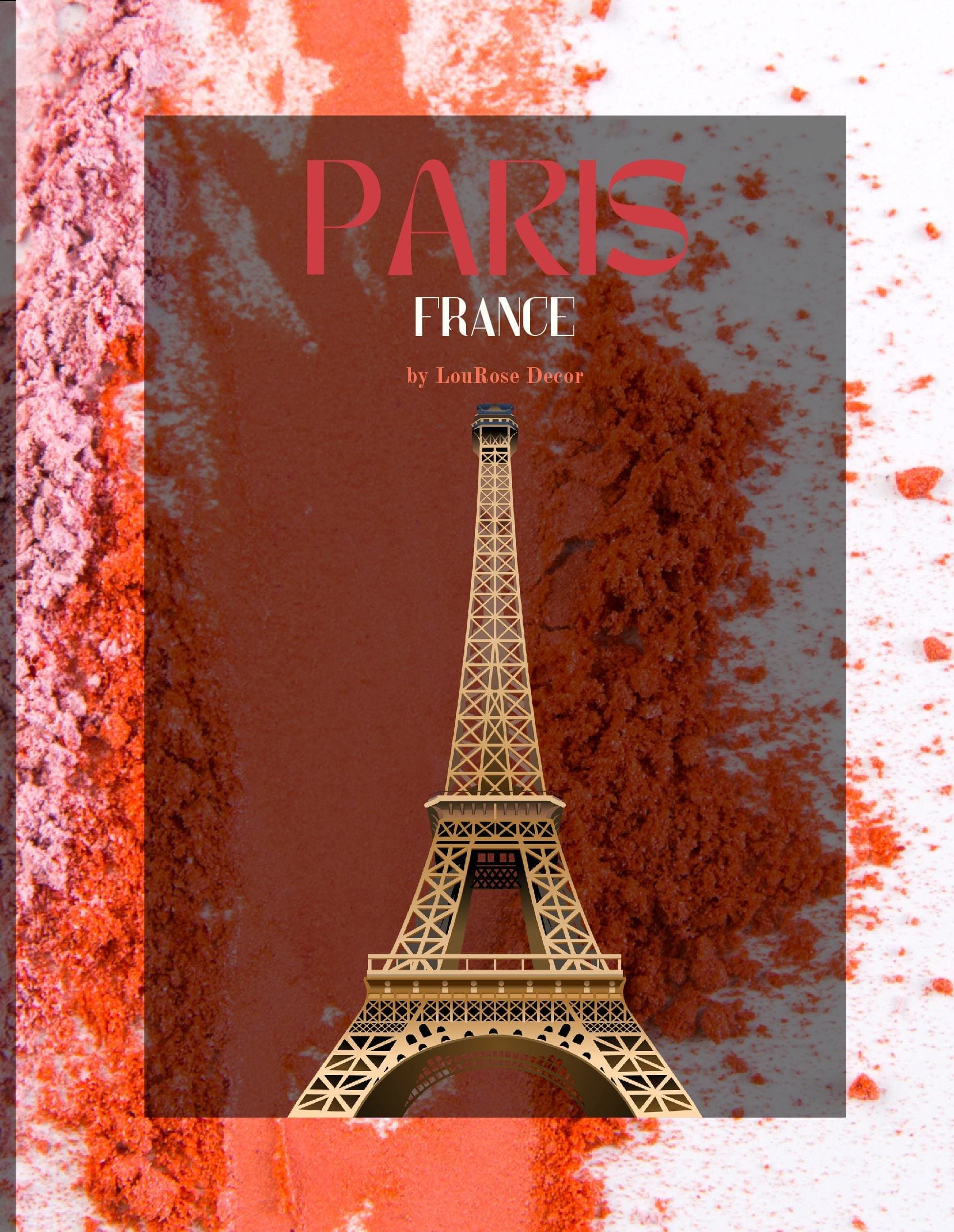Decorative Book- Paris Coral