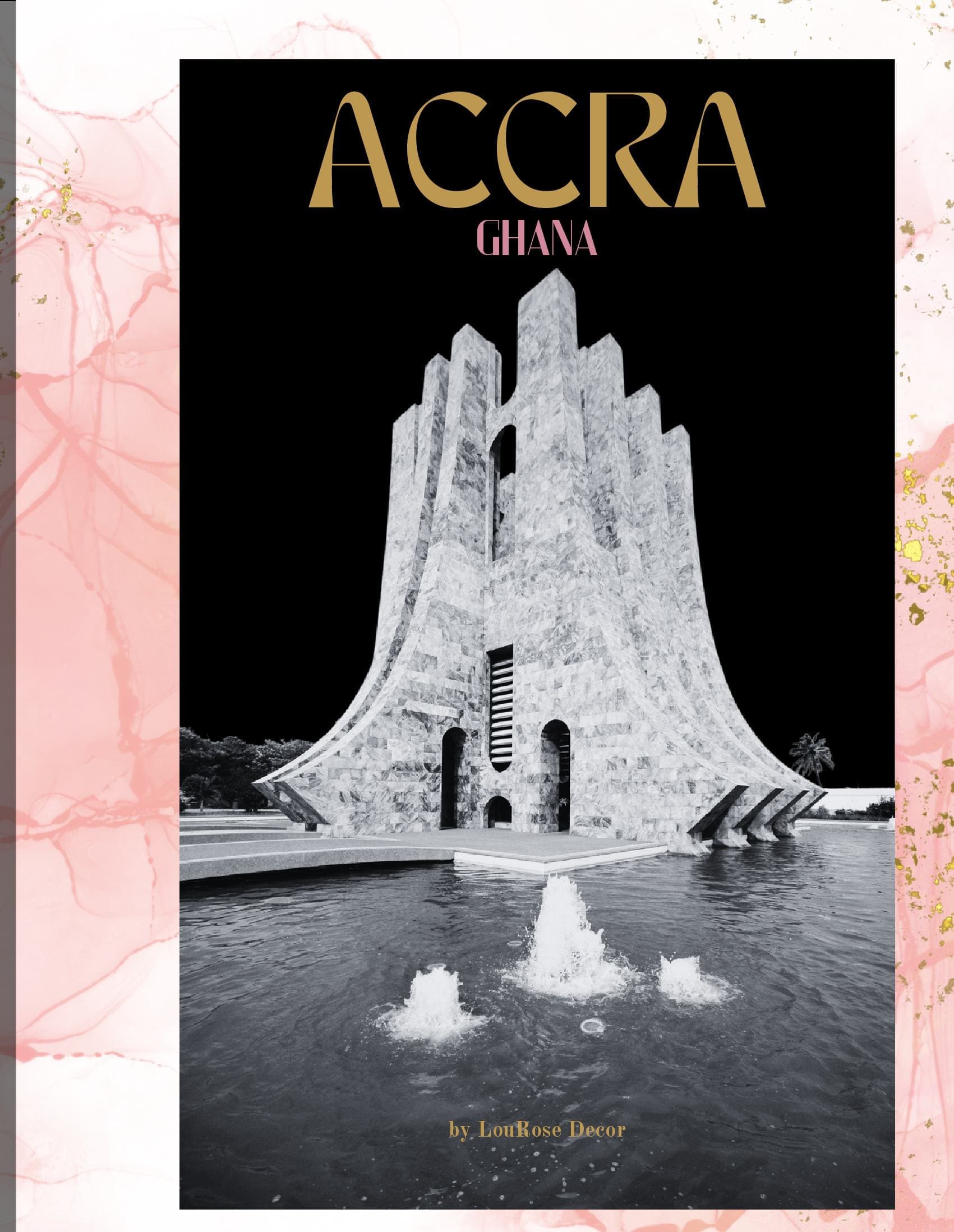 Decorative Book- Accra Light Pink