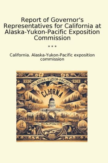 Report of Governor's Representatives for California at Alaska-Yukon-Pacific Exposition Commission