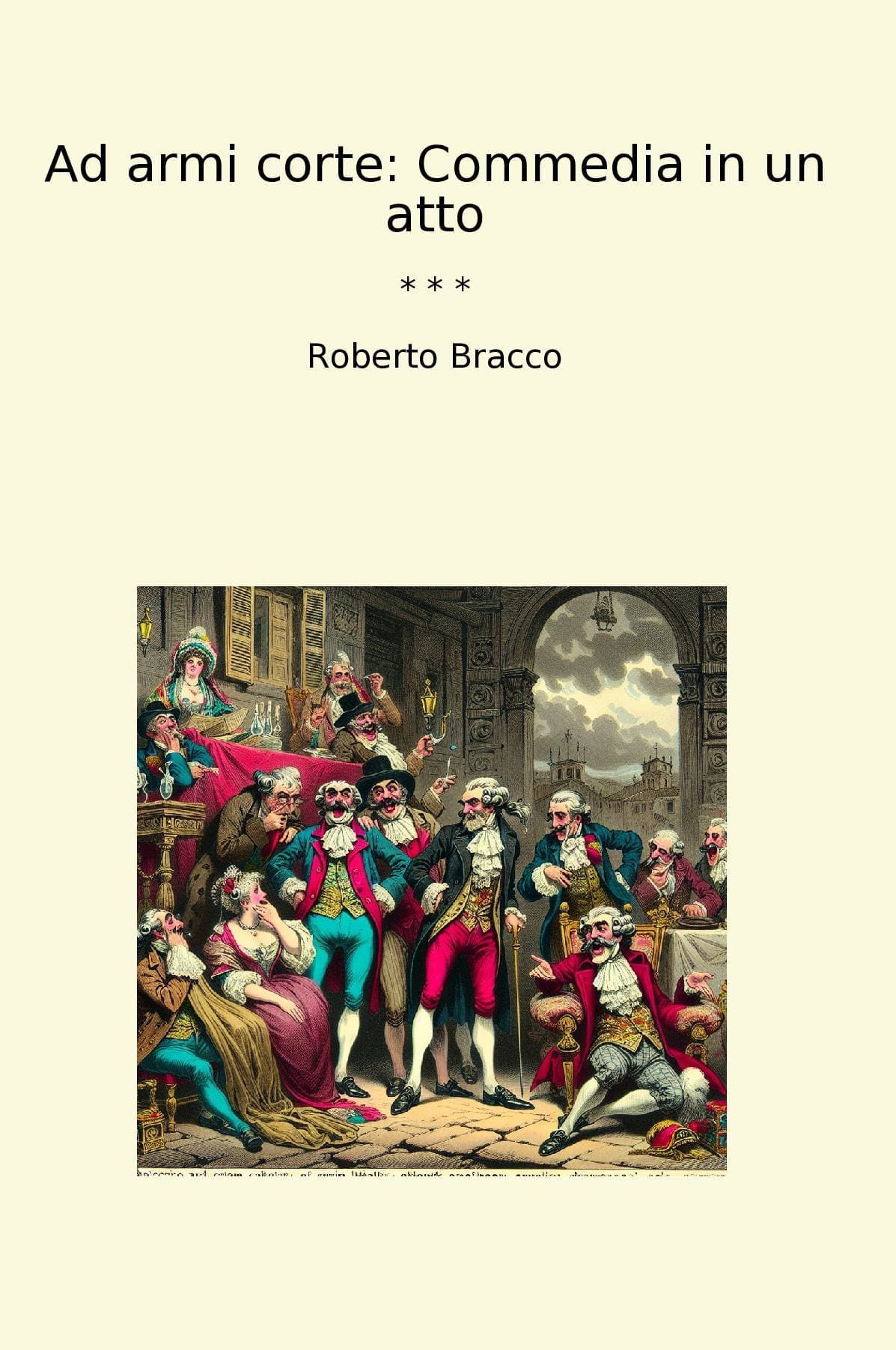 Ad armi corte: Commedia in un atto