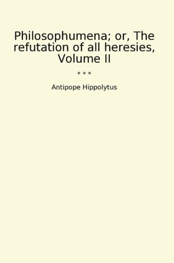 Philosophumena; or, The refutation of all heresies, Volume II
