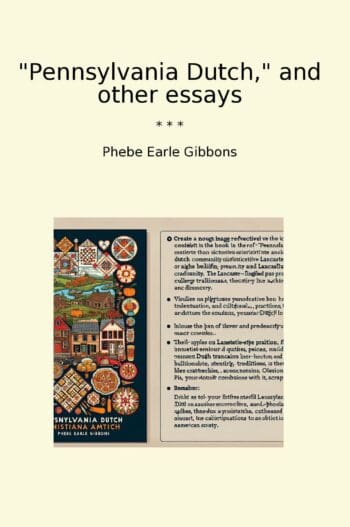 "Pennsylvania Dutch," and other essays