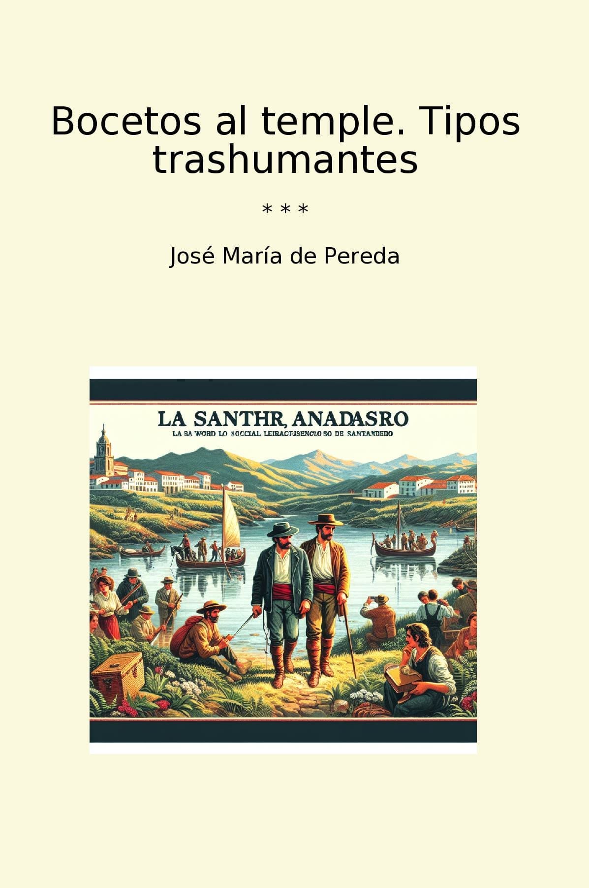 Bocetos al temple. Tipos trashumantes
