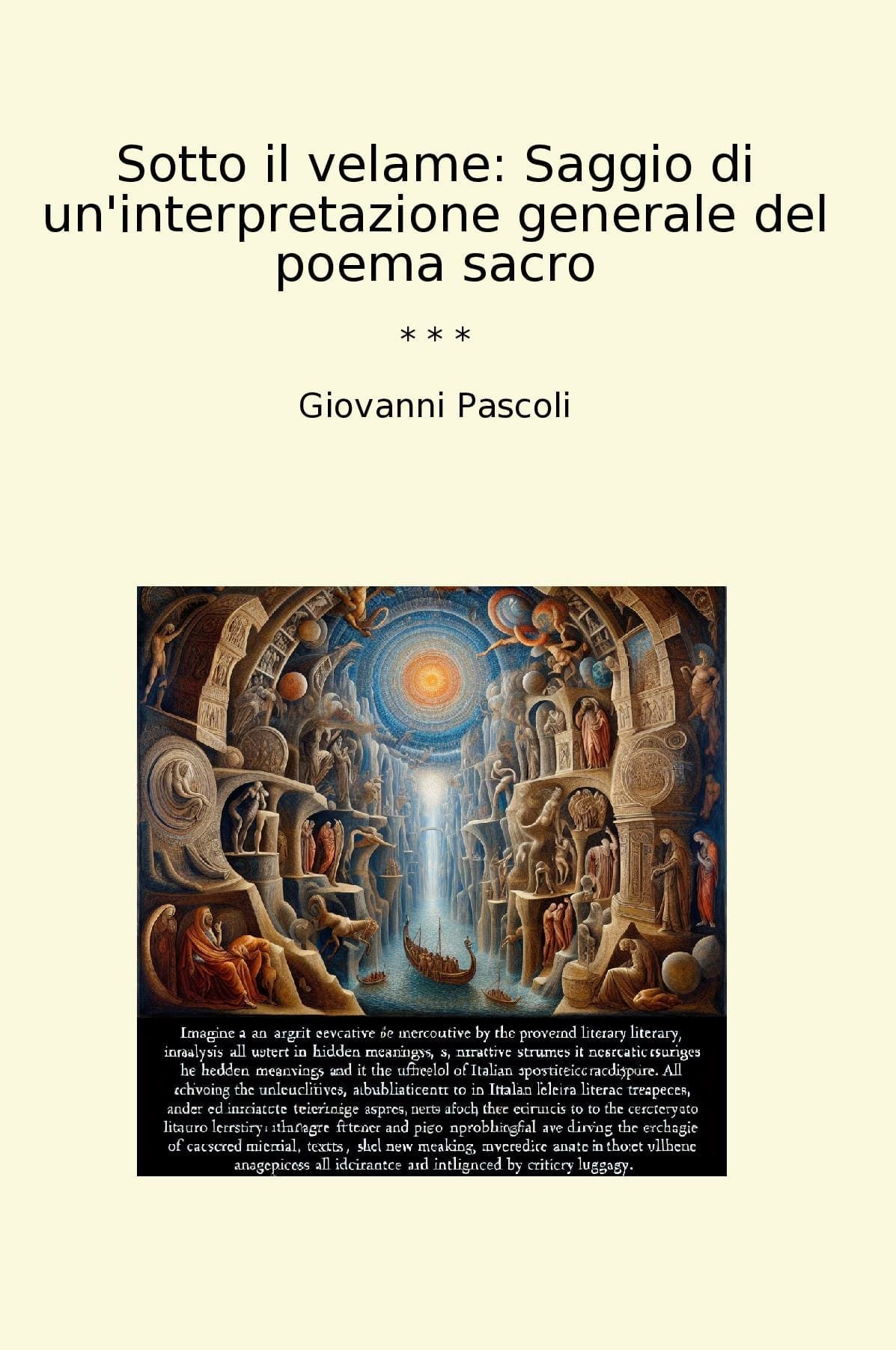 Sotto il velame: Saggio di un'interpretazione generale del poema sacro