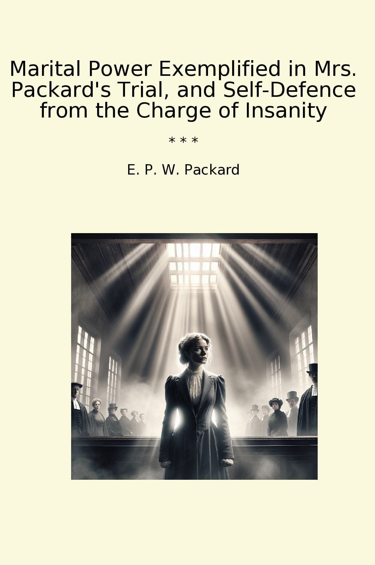 Marital Power Exemplified in Mrs. Packard's Trial, and Self-Defence from the Charge of Insanity