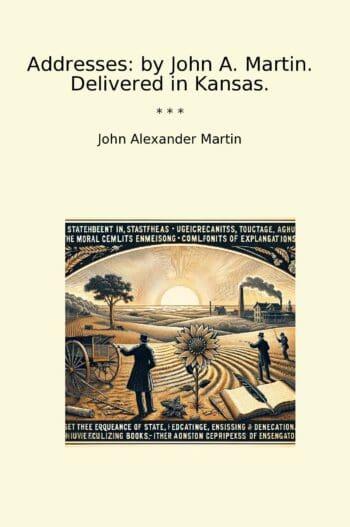 Addresses: by John A. Martin. Delivered in Kansas.