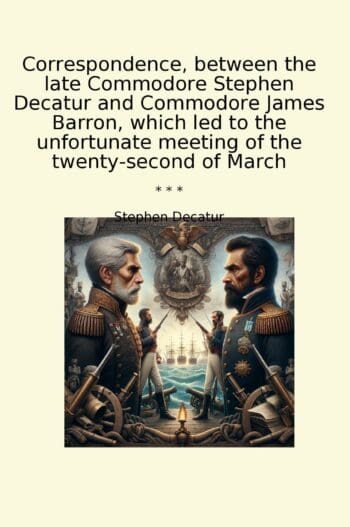 Correspondence, between the late Commodore Stephen Decatur and Commodore James Barron, which led to the unfortunate meeting of the twenty-second of March
