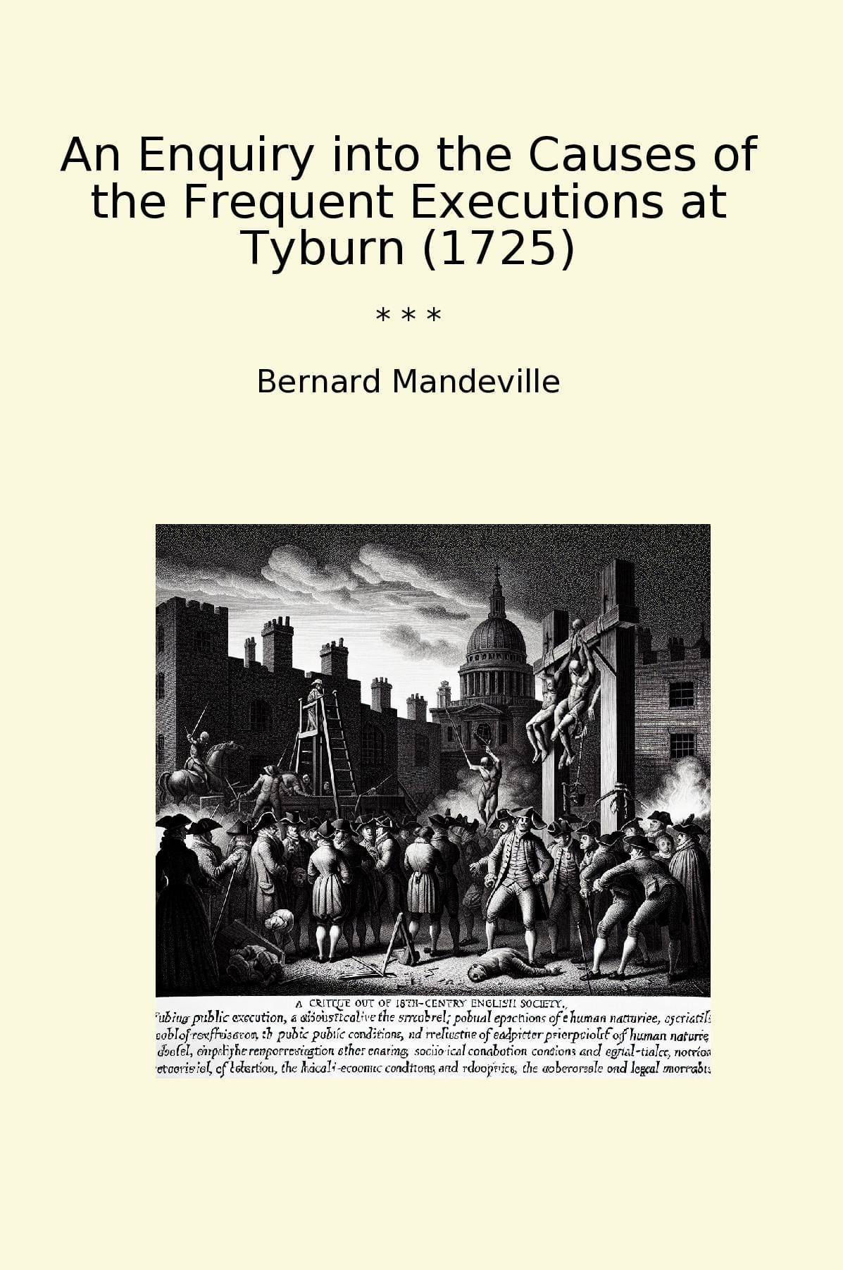 An Enquiry into the Causes of the Frequent Executions at Tyburn (1725)