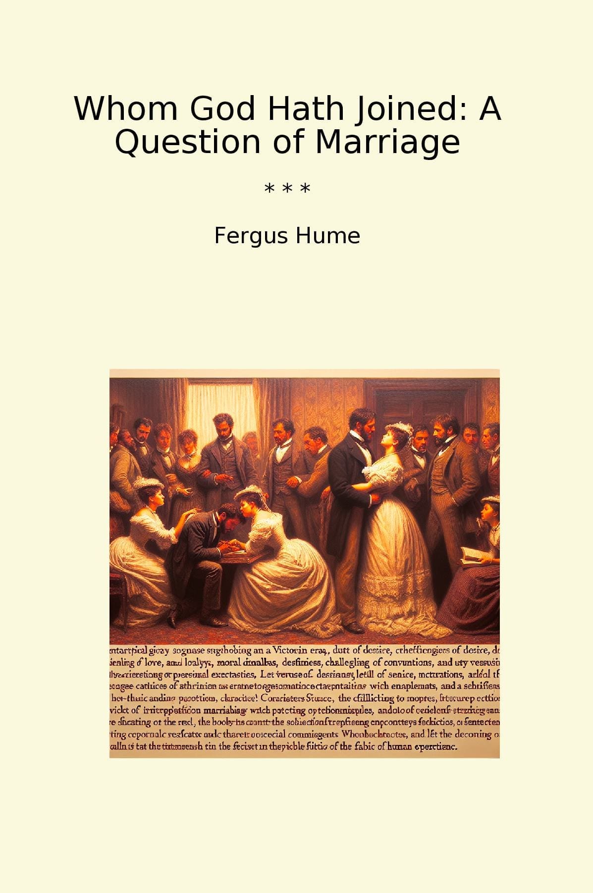 Whom God Hath Joined: A Question of Marriage