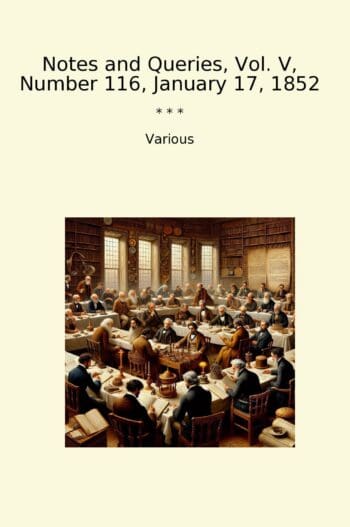 Notes and Queries, Vol. V, Number 116, January 17, 1852